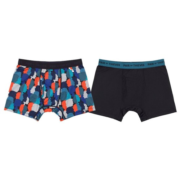 Pair of Thieves Men's Super Fit Faces Boxer Briefs 2pk (S) - Picture 2 of 8
